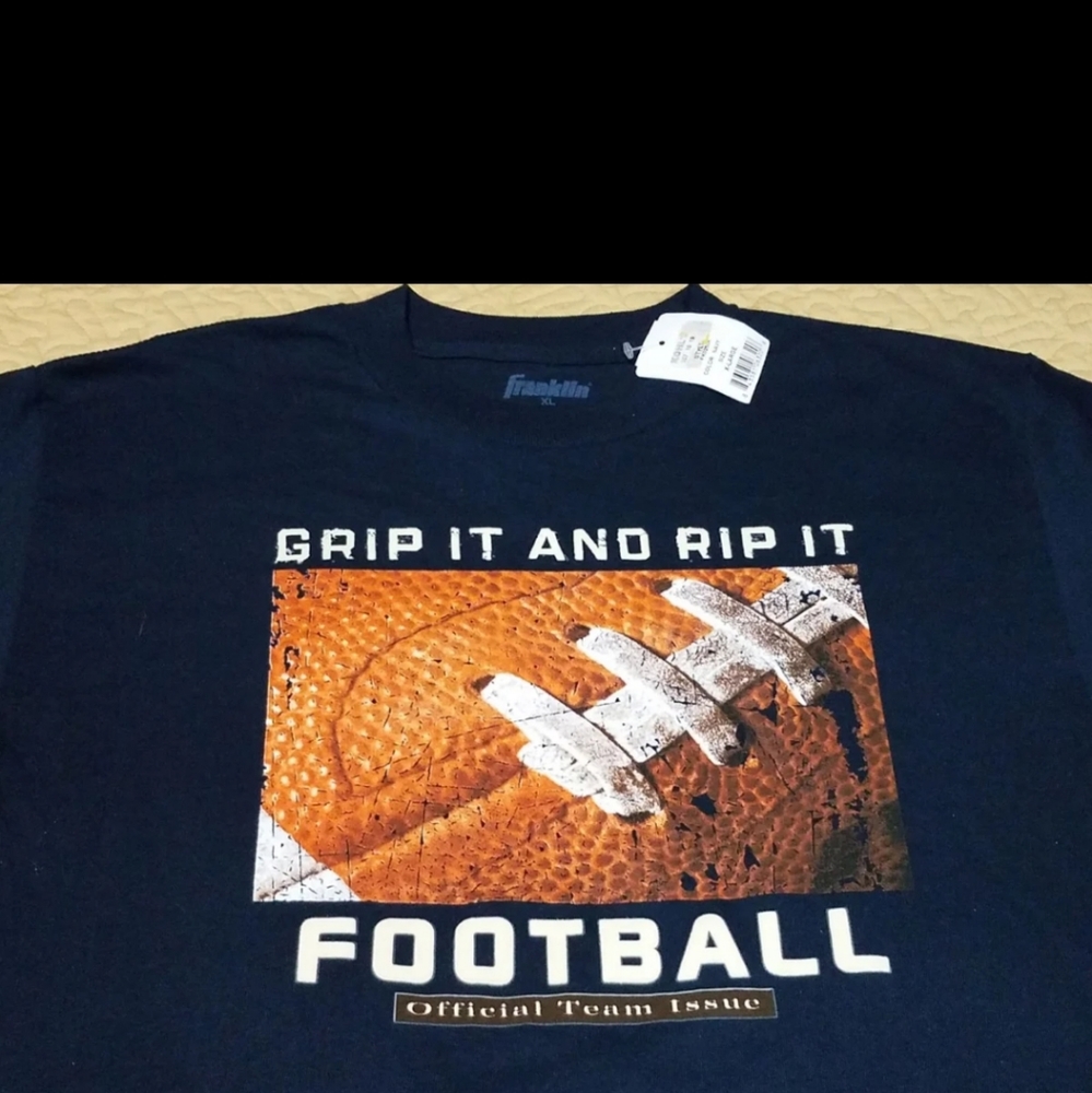 Vintage Franklin Grip it football T shirt Size XL